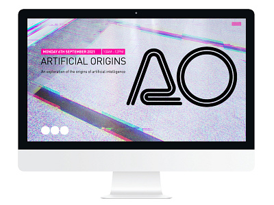 Artificial Origins ai backgrounds brand digital distortion effects fractals glitch mockup photoshop resources science screen