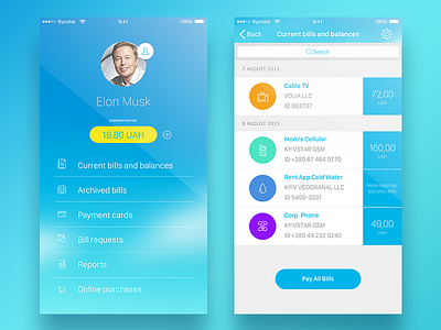 Portmone Concept App concept ios mobile portmone redesign ui ux
