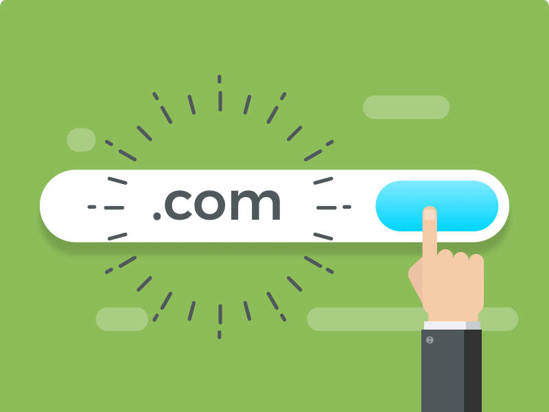 .com Registration banner domain figma icon illustration registration web