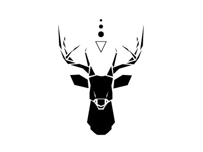 Deer in Headlights animals art brand deer design graphic design illustrator logo nature passion