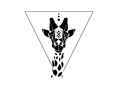 Giraffe animals art art direction artist branding create design graphic design illustration logo nature outdoors