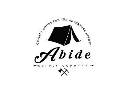 Abide Supply Co. art art direction camping create goods graphic design outdoors supplies