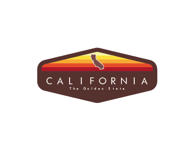 The Golden State art art direction california design designer direction golden state graphic design logo retro