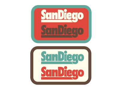 San Diego Patch Design #2 art art direction california design designer direction golden state graphic design logo retro
