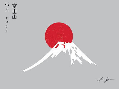 Mt. Fuji, Japan art direction create creative design dribbblers graphic design inspiration logo