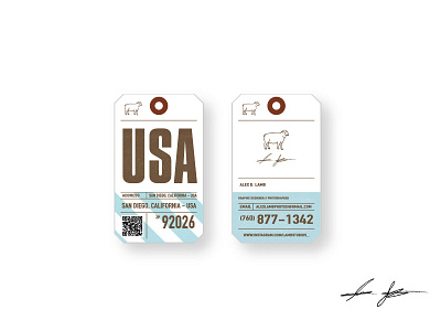 Luggage Tag art direction create creative design dribbblers graphic design inspiration logo