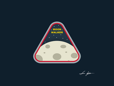 Moon Walker art direction create creative design dribbblers graphic design inspiration logo