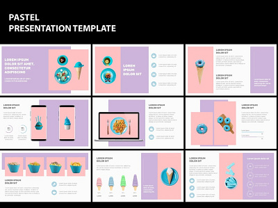 Pastel theme presentation clean design food theme presentation microsoft powerpoint minimalistic presentatiion pastel theme presentation design