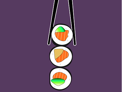 Sushi🍣 design graphic design illustration sushi vector