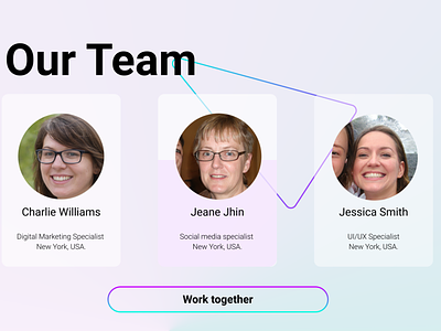 Team Section UI/UX