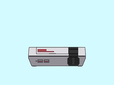 Video Game Console classic console gaming illustration nes nintendo sketch vector