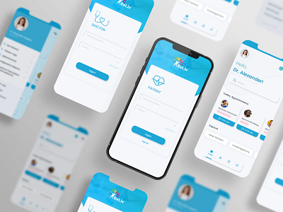 Doctor & Patient Communication App app ui ux