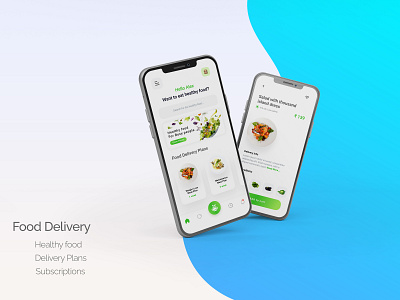 Deliver Healthy Food app ui ux