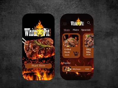 BBQ Mobile app app branding design graphic design illustration mobille app ui ux webdesign