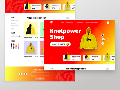 Clothing store Landing page
