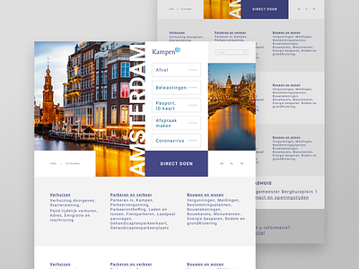 City site for Guests of Amsterdam branding citystyle figma inspiration product page ui ui designer ux web design