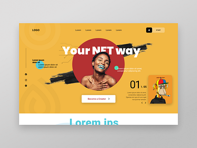 Design for NFT branding design figma product page ui ui designer ux web design