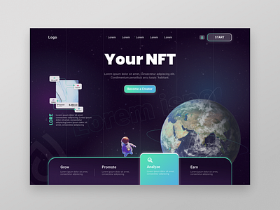 NFT Design branding design figma product page ui ui designer ux web design