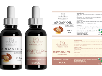 Argan Oil Bottle Label Designs branding custom design design fiverr graphic design illustration label design logo ui vector