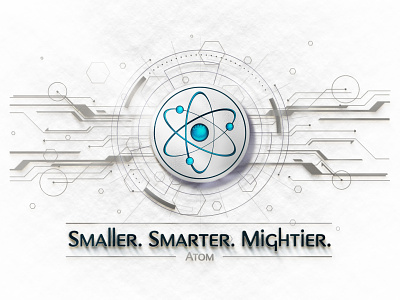 ATOM branding custom design design graphic design logo vector