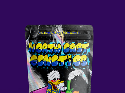 North-East Genetics- probebly 'the coldest'! branding design graphic design illustration logo mylar bag vector weed pouch