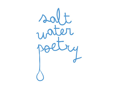 Salt Water Poetry branding design graphic design illustration logo typography