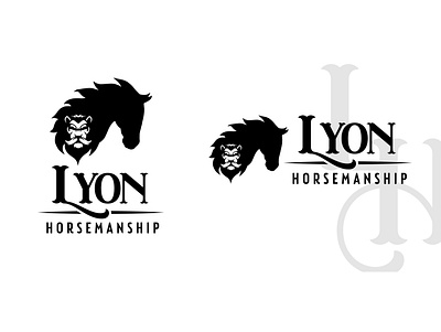 Lyon Horsemanship Logo branding design graphic design logo typography vector