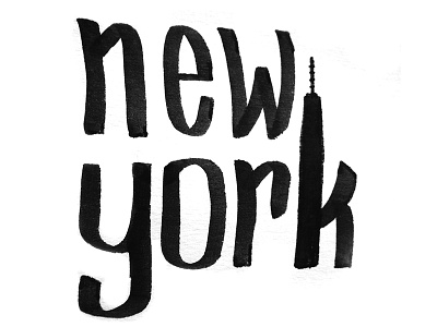 New York Freedom faber castell hand lettering lettering new york nyc