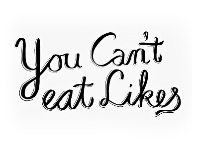 You Can't Eat Likes faber castell hand lettering pen brush