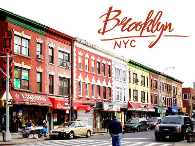 Brooklyn NYC brooklyn calligraphy crown heights font hand lettering new york type