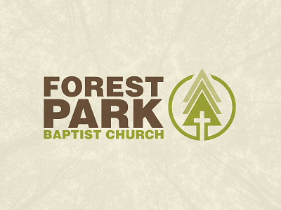 Forest Park Baptist Church Logo Design branding christian church design graphic design logo
