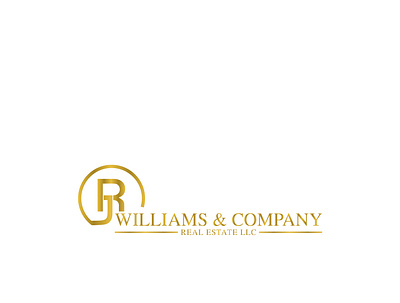 RJ WILLIAMS & COMPANY LOGO branding corporate design flat graphic design icon illustration logo logo design logo maker minimal reality realstate typography vector