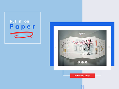 Concept for Paper App Landing Page app landing page website
