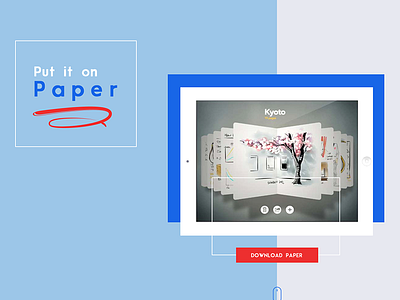Concept for Paper App Landing Page