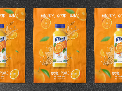 Naked juice ad design ad design advertsing branding design print design prints product