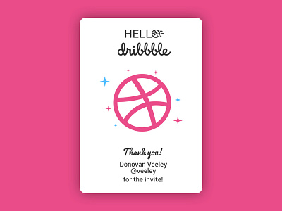 Hello Dribbble!