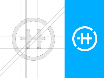 'H' Icon Logo design