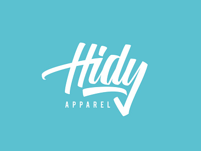 Hidy Apparel branding design graphic hand lettering ligature logo sketch typography vector