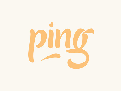 Ping brand identity branding designer graphic designer hand lettering logo logo design modern thirtylogos