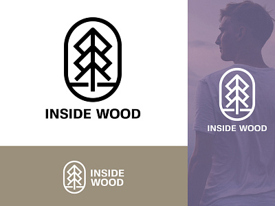 Inside Wood Identity Design brand branding design designer graphic icon identity identity design logo mark modern