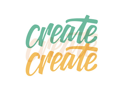 create create create calligraphy design graphic hand lettering lettering ligature logo sketch type type design typography vector