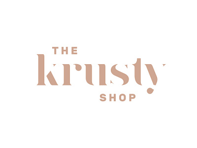 The Krusty Shop brand branding design designer graphic icon identity logo mark modern