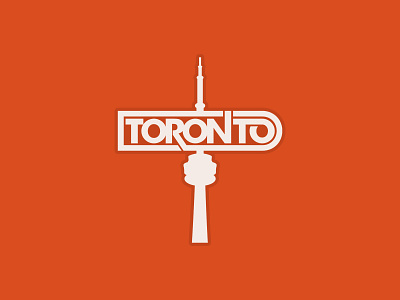 Sticker design for my hometown - Toronto! 6ix canada cn tower design dribbble graphic design illustrator ontario simple sticker design t dot toronto toronto sticker type typography