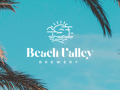 Beach Valley Brewery branding design graphic graphic design icon identity design illustration logo typography vector