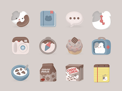 Duna's Chocolate Cereal Icon Pack cat icon sugarcat