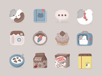 Duna's Chocolate Cereal Icon Pack