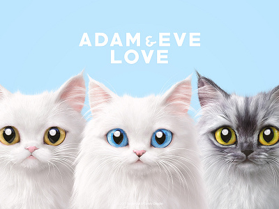 Adam, Eve & Love 3d cat sugarcat