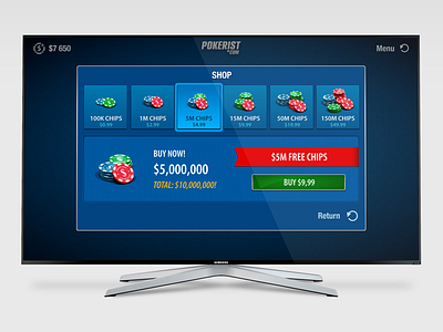 POKER Smart TV casino poker shop smart tv