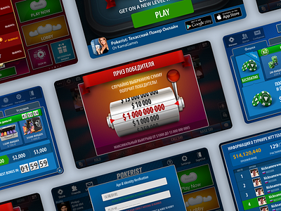 Poker mobile game app casino game mobile poker ui