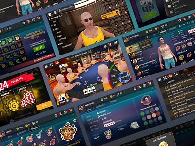 Poker mobile game UI